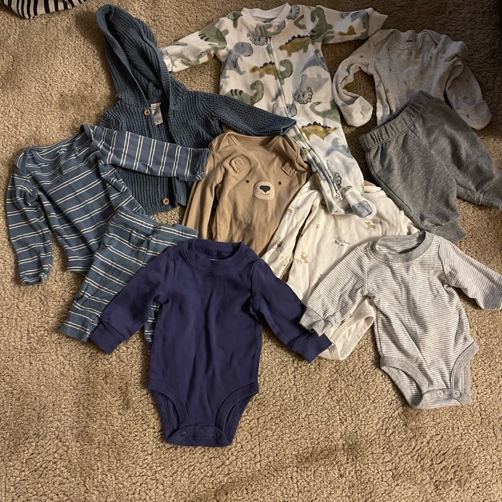 Carters Brand 10 Pieces 3month Size